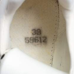 Pre Owned Stella McCartney White/Beige Faux Leather And Suede Eclypse Chunky Sneakers Size 39