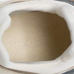 Pre Owned Stella McCartney White/Beige Faux Leather And Suede Eclypse Chunky Sneakers Size 39