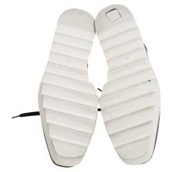 Pre Owned Stella McCartney Black Faux Leather Elyse Platform Derby Size 35.5