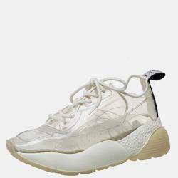 Stella McCartney White PVC Eclypse Sneakers Size 39