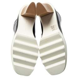 مملوكة مسبقًا Stella McCartney Black Faux Leather Platform Ankle Boots Size 36