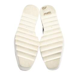 Pre Owned حذاء ديربي ستيلا مكارتني إيلسي جلد صناعي بروغي بني نعل سميك مقاس 39