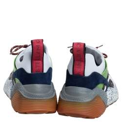 Pre Owned حذاء رياضي ستيلا مكارتني أكليبس سويدي صناعي وقماش نقشة الفهد متعدد الألوان مقاس 38