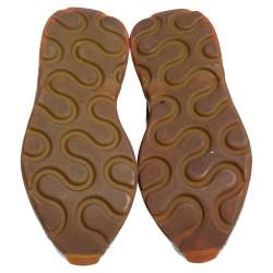 Pre Owned حذاء رياضي ستيلا مكارتني أكليبس سويدي صناعي وقماش نقشة الفهد متعدد الألوان مقاس 38