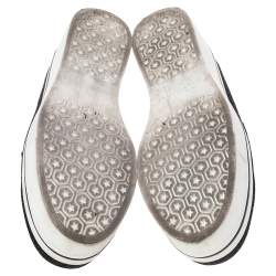 مملوكة مسبقًا Stella McCartney Black Lurex Fabric Binx Platform Slip On Sneakers Size 40