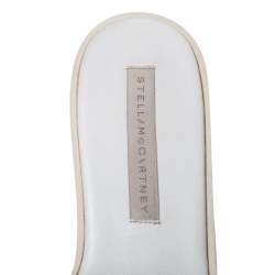 مملوكة مسبقًا صندل سلايد ستيلا مكارتني جلد صناعي مكشكش أسود نعل سميك مقاس 38