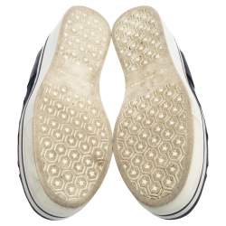 Pre Owned حذاء  رياضي ستيلا مكارتني بينكسستار نعل سميك قماش وسويدي صناعي أسود/ بلوم ميتالك مقاس 38