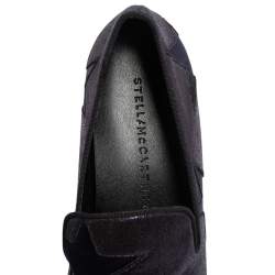 Pre Owned حذاء  رياضي ستيلا مكارتني بينكسستار نعل سميك قماش وسويدي صناعي أسود/ بلوم ميتالك مقاس 38