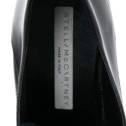 Pre Owned حذاء رياضي ستيلا مكارتني إيليسي جلد صناعي أسود نعل سميك مقاس 36