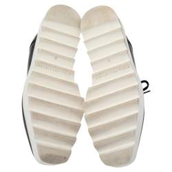 Pre Owned Stella McCartney Black Faux Leather Elyse Platform Derby Size 35