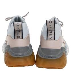 مملوكة مسبقًا حذاء رياضي ستيلا مكارتني إكليبس شنكي جلد صناعي وسويدي رصاصي/بيج مقاس 40