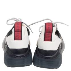 Pre Owned Stella McCartney Multicolor Faux Suede and Fabric Eclypse Low-Top Sneakers Size 40