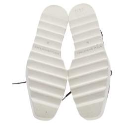 Pre Owned Stella McCartney Metallic Brown Faux Leather Elyse Star Platform Lace Up Derby Size 36