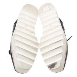 مملوكة مسبقًا حذاء رياضي ستيلا مكارتني ديربي إلسي ستار جلد أسود صناعي نعل سميك مقاس 36