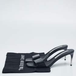 Pre Owned صندل سلايد ستيلا مكارتني بي في سي أسود مقاس 35