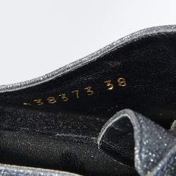 Stella McCartney Metallic Glitter Elyse Platform Derby Sneakers Size 38