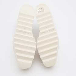 Pre Owned Stella McCartney White Faux Leather Elyse Platform Derby Size 39