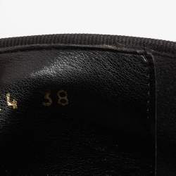 Pre Owned حذاء رياضي ستيلا مكارتني جلد صناعي أسود نعل سميك سليب أون مزين بنجمة بينكس مقاس 38