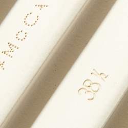 Pre Owned Stella McCartney Black Faux Leather Elyse Star Derby Sneakers Size 38.5