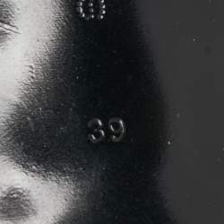 Pre Owned Stella McCartney Grey Python Embossed Slingback Pumps Size 39