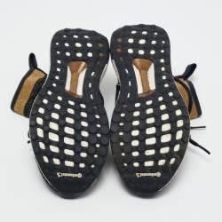 Pre Owned Stella McCartney x Adidas Navy Blu Knit Fabric Y-3 Ultra Boost X Sneakers Size 38