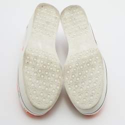 Stella McCartney Multicolor Printed Canvas Platform Slip On Sneakers Size 39