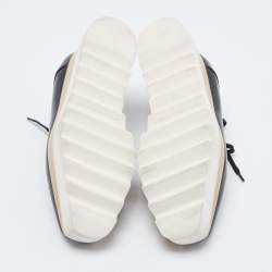 Pre Owned Stella McCartney Black Faux Leather Elyse Sneakers Size 39