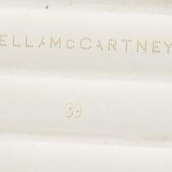 Pre Owned Stella McCartney Black Faux Leather Elyse Sneakers Size 39