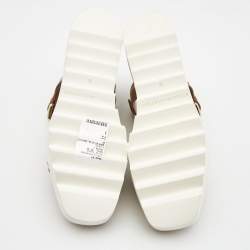 مملوكة مسبقًا صندل ستيلا مكارتني إليس دنيم أزرق نعل سميك سير كاحل مقاس 39.5 