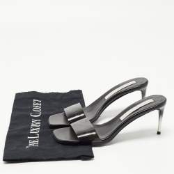 Stella McCartney Black Rubber Slide Sandals Size 35