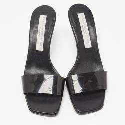 Stella McCartney Black Rubber Slide Sandals Size 35