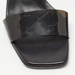 Stella McCartney Black Rubber Slide Sandals Size 35