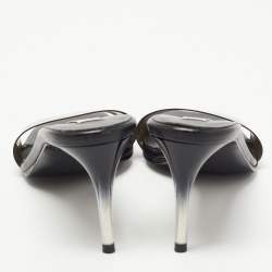 Stella McCartney Black Rubber Slide Sandals Size 35