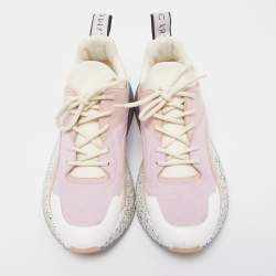 Stella McCartney Multicolor Faux Leather and Faux Suede Eclypse Sneakers Size 38