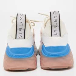 Stella McCartney Multicolor Faux Leather and Faux Suede Eclypse Sneakers Size 38