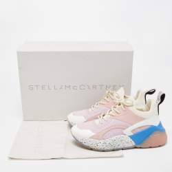 Stella McCartney Multicolor Faux Leather and Faux Suede Eclypse Sneakers Size 38