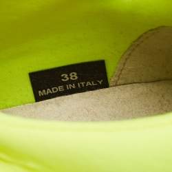 Pre Owned Stella McCartney Multicolor Faux Leather Eclypse Rainbow Sneakers Size 38