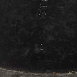 Pre Owned Stella McCartney White Faux Leather Chain Detail Flat Mules Size 38