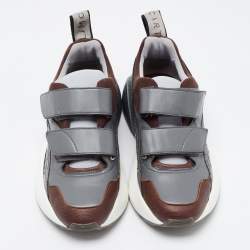 Pre Owned Stella McCartney Multicolor Faux Leather and Suede Eclypse Sneakers Size 37