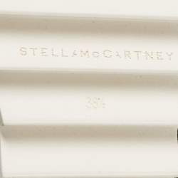 Pre Owned حذاء ديربي ستيلا مكارتني جلد عنابي صناعي إلسي مفرغ نعل سميك مقاس 36