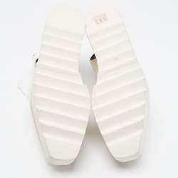 Pre Owned حذاء ديربي ستيلا مكارتني جلد عنابي صناعي إلسي مفرغ نعل سميك مقاس 36