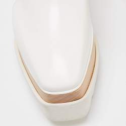 Pre Owned حذاء ديربي ستيلا مكارتني جلد عنابي صناعي إلسي مفرغ نعل سميك مقاس 36