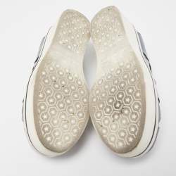 Stella McCartney Blue Faux Leather Binx Star Sneakers Size 36