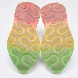 مملوكة مسبقًا Stella McCartney Multicolor Faux Leather and Neoprene Eclypse Sneakers Size 39