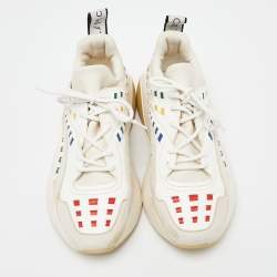 Pre Owned حذاء رياضي ستيلا مكارتني إيكلبس جلد صناعي، سويدي صناعي ونيوبرين ثنائي اللون بعنق منخفض مقاس 40