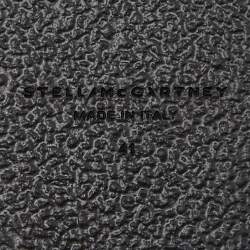 Pre Owned Stella McCartney Black/White Faux Leather Vesta Slide Slippers Size 41