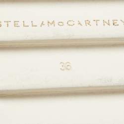 Pre Owned Stella McCartney Black Faux Leather Elyse Sneakers Size 36