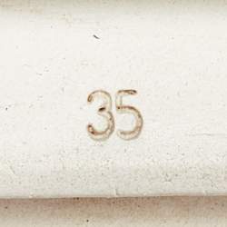 Pre Owned Stella McCartney Beige/Black Leoprad Print Velvet Elyse Platform Derby Sneakers Size 35