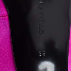Pre Owned Stella McCartney Pink Satin Ankle Wrap Pumps Size 39