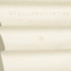 Pre Owned Stella McCartney Black Faux Leather Platform Oxfords Size 39